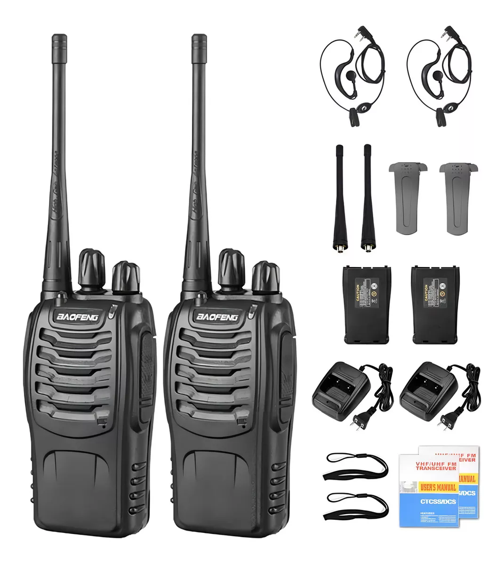 Kit 2 Radios Walkie Talkie recargables originalwok
